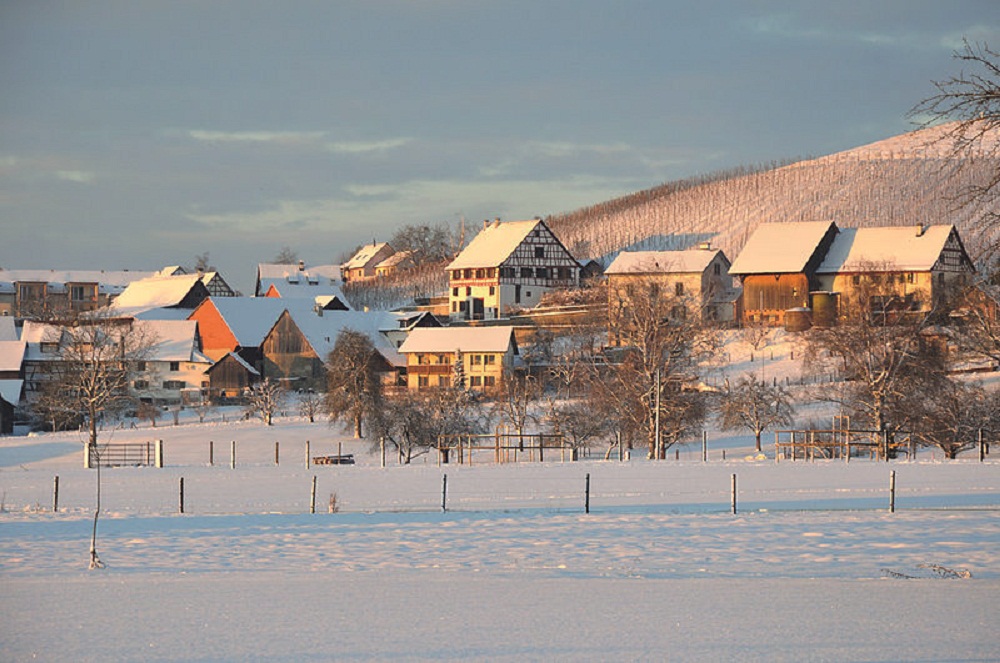 Hotel in sneeuw